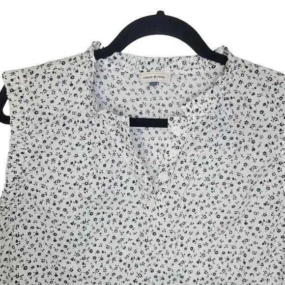 ‎Court & Rowe Black and White Floral Blouse - Picture 2 of 6